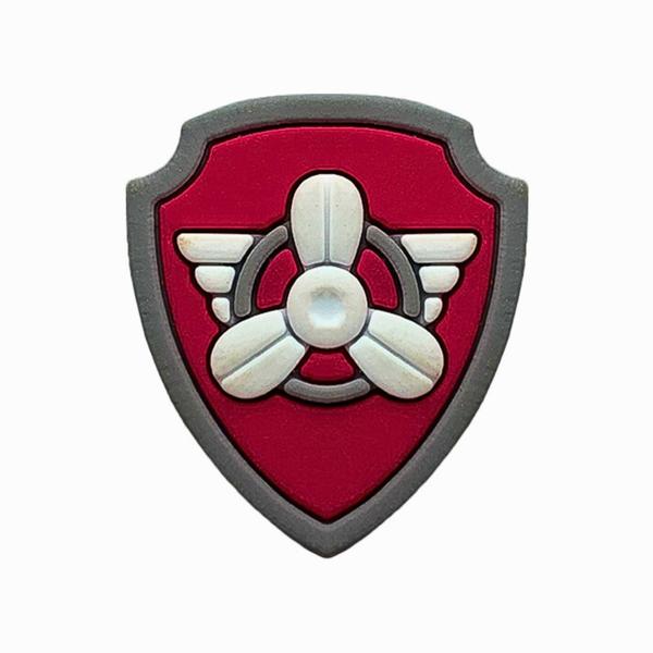 Kit 50 Peças aplique Emborrachado Escudo Vermelho - RAE Imagem de Kit 50 Peças aplique Emborrachado Escudo Vermelho