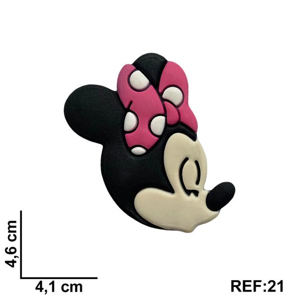 Imagem de Kit 50 Peças aplique Emborrachado Minni Mouse Assobiando