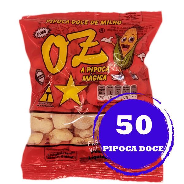 Imagem de Kit 50 Pipoca Doce Oz 12g A Melhor e Mais Crocante Oferta