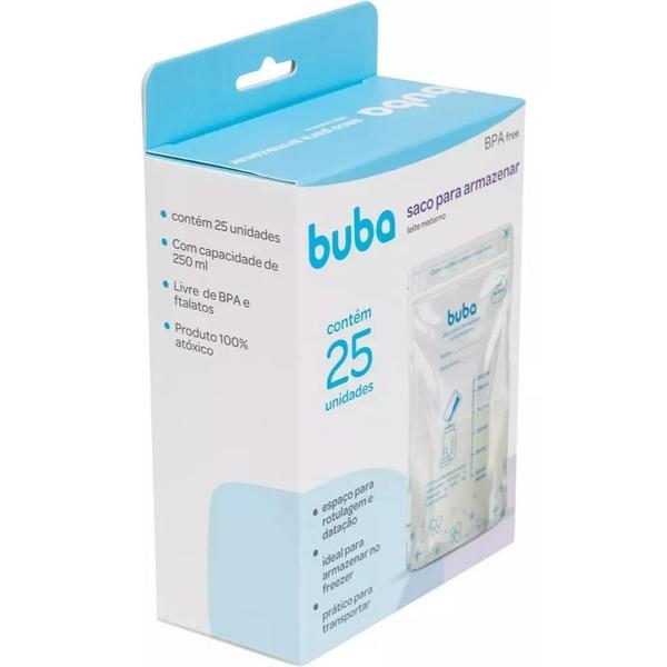 Kit 50 Sacos Para Armazenar Leite Materno 200ml - Buba Imagem de Kit 50 Sacos Para Armazenar Leite Materno 200ml - Buba