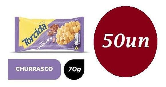 Imagem de Kit 50 Salgadinhos Torcida Sabor Churrasco 70g - Lucky