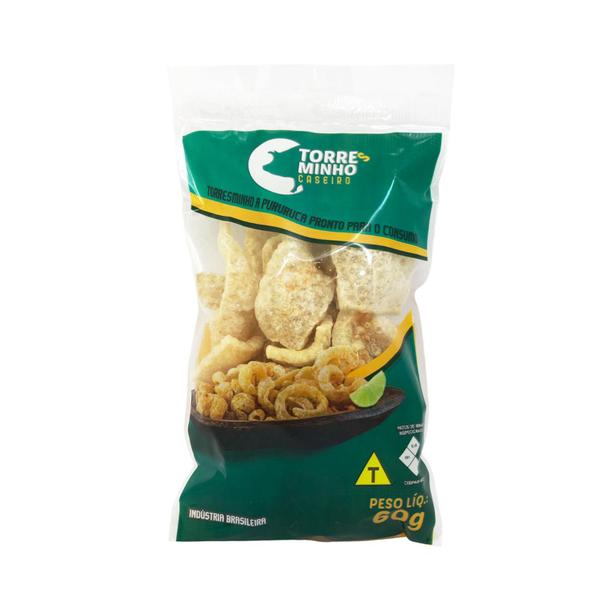 Imagem de Kit 50 Torresmo Pururuca Petisco Snack Crocante 60g