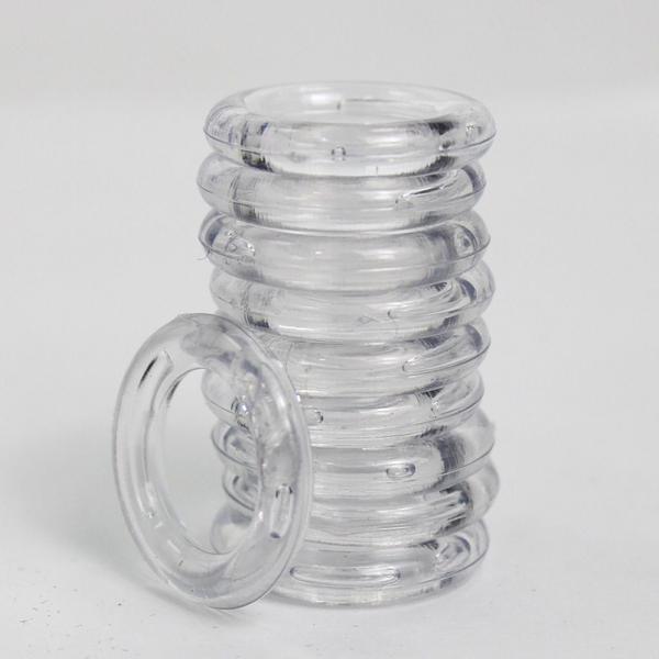 Kit 50 Unidades de Argola Plástica Incolor 2,7cm Para Artesanato - Russo Art Imagem de Kit 50 Unidades de Argola Plástica Incolor 2,7cm Para Artesanato