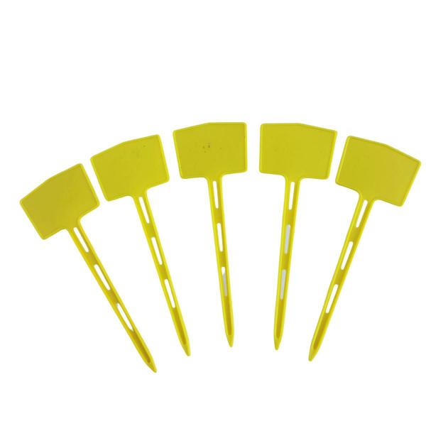 Imagem de Kit 50 Varetas de identificaçao amarela 15 Cm mudas Orquidea
