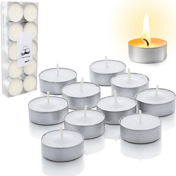 Kit 50 Velas Fondue Rechaud Jantar Suporte Aluminio 1,7cm - Freecom Imagem de Kit 50 Velas Fondue Rechaud Jantar Suporte Aluminio 1,7cm