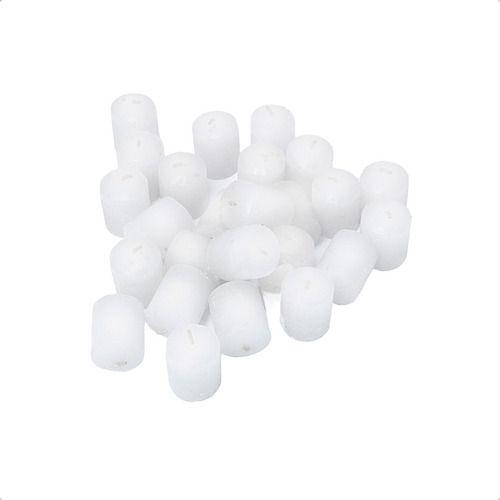 Imagem de Kit 50 Velas Rechaud Branco 4cm Decoração Luminária