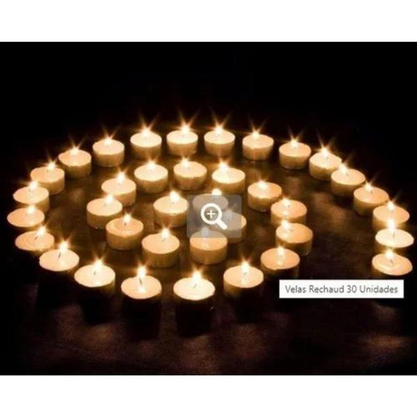Kit 50 Velas Rechaud Decoração Festas Casamento Lamparina - Caprilar Imagem de Kit 50 Velas Rechaud Decoração Festas Casamento Lamparina - Caprilar