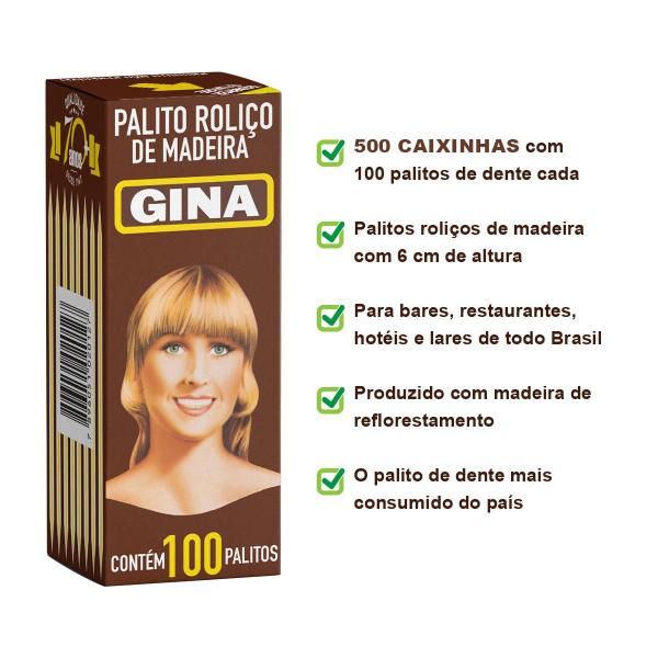 Imagem de Kit 500 Caixinhas Palito de Dente de Madeira para Petiscos de 100 unidades - Gina