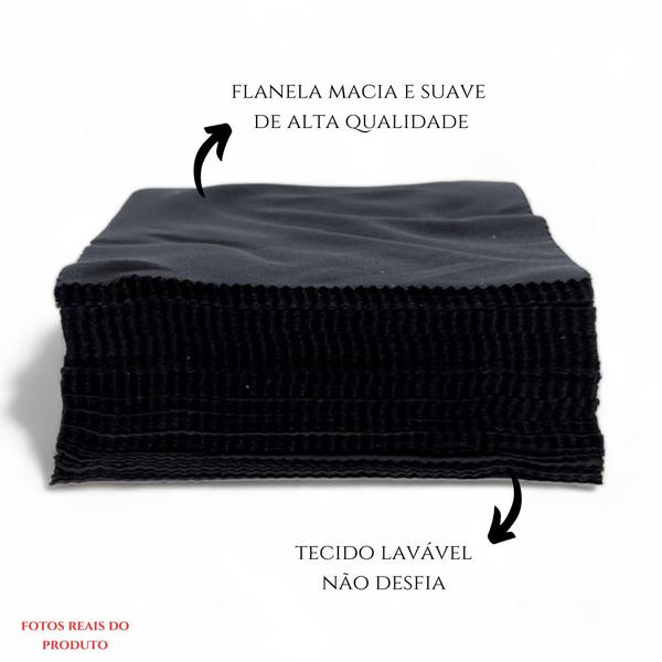 Imagem de Kit 500 Flanelas Microfibra Atacado Paninho Limpeza Óculos