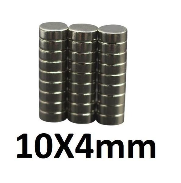 Imagem de Kit 500 Imãs Neodímio Redondo 10X4Mm N3535