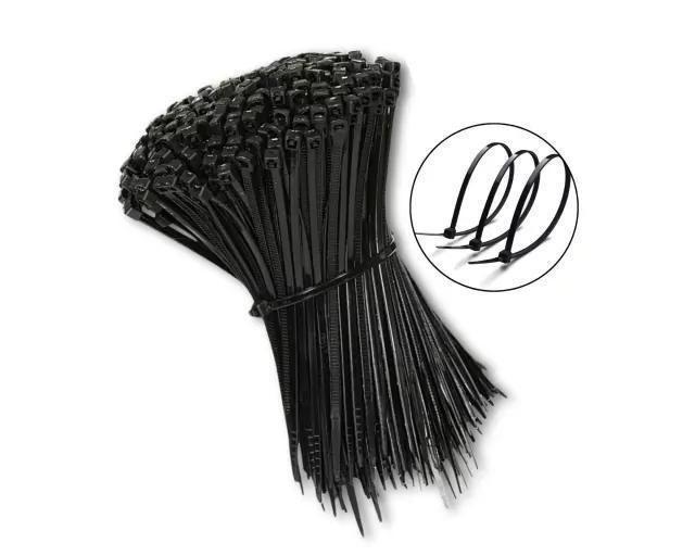 Imagem de Kit 500 Un. Abraçadeira De Nylon Preto