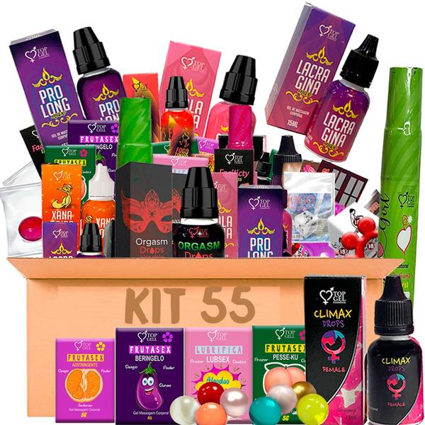 Imagem de Kit 55 Produtos Funcional Uso Pessoal Ou Revenda Sex Shop