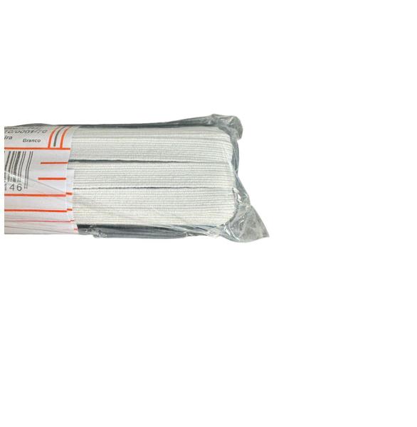 Imagem de Kit 5un Elástico chato N14- 0.7mm branco de 10 metros