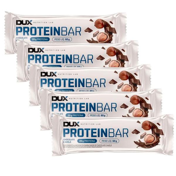 Imagem de Kit 5un Protein Bar - Barra de Proteína - 60g cada - DUX Nutrition