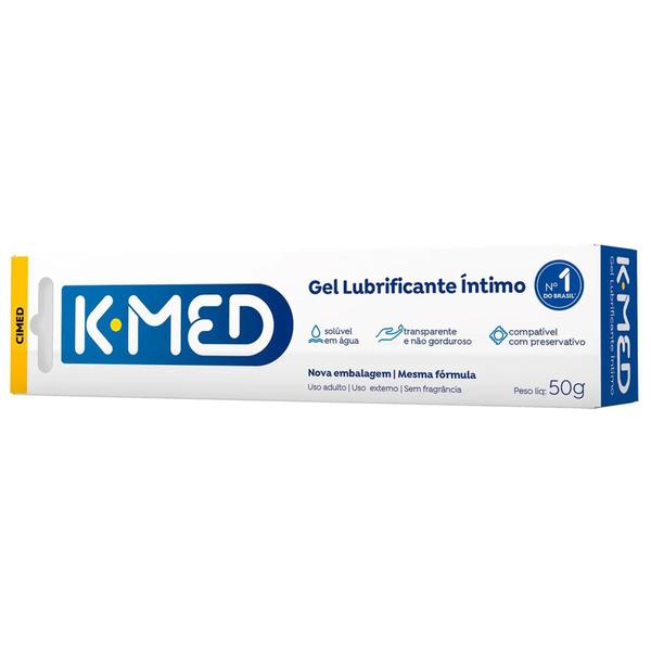 Imagem de Kit 5x Lubrificante Íntimo K-med Gel 50g Discreto