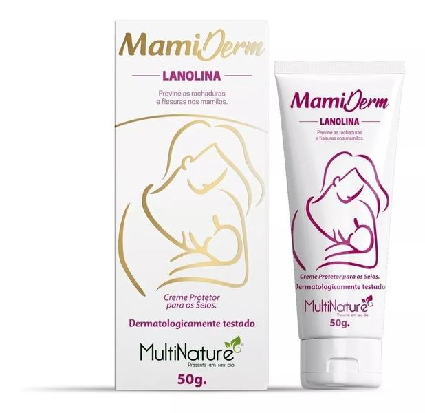 Imagem de Kit 5x Mamiderm Lanolina Creme 50g MultiNature