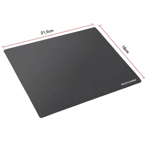 Imagem de Kit 5X Mousepad Multilaser Emborrachado Preto Original