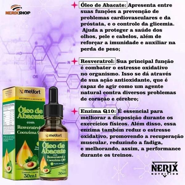 Imagem de Kit 5X Óleo De Abacate Com Resveratrol E Coenzima Q10 30Ml