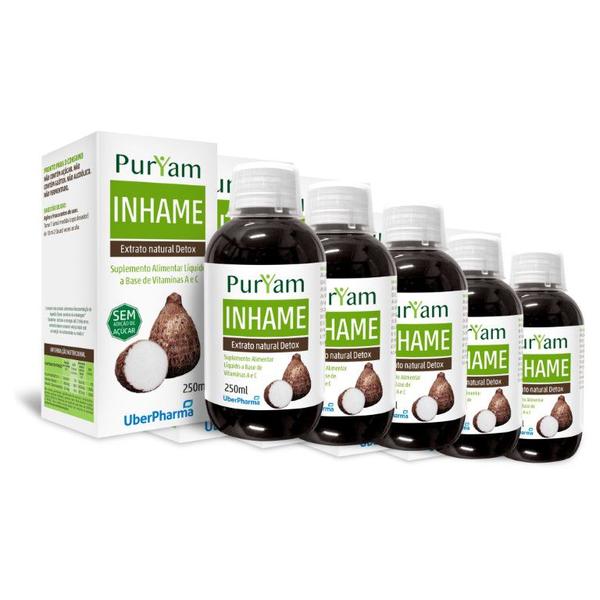 Imagem de Kit 5x Puryam Inhame Suplemento 250ml UberPharma A