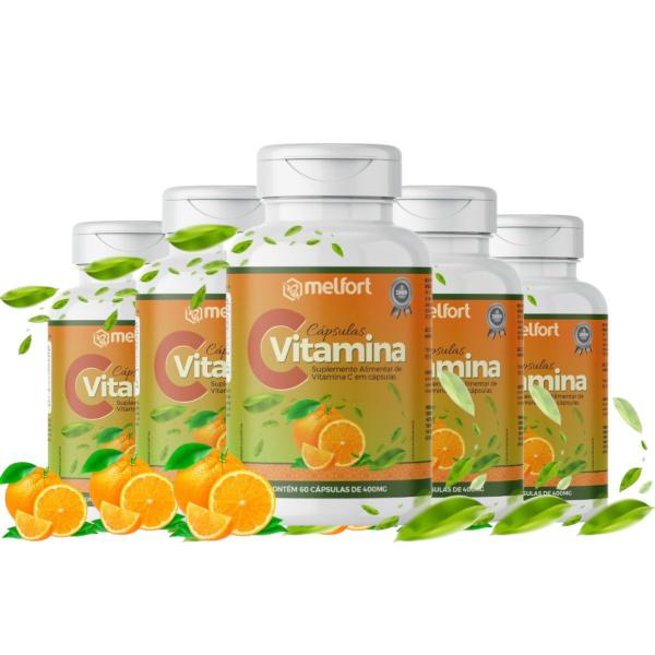 Imagem de kit 5x VITAMINA C 400MG - 60 CAPS B