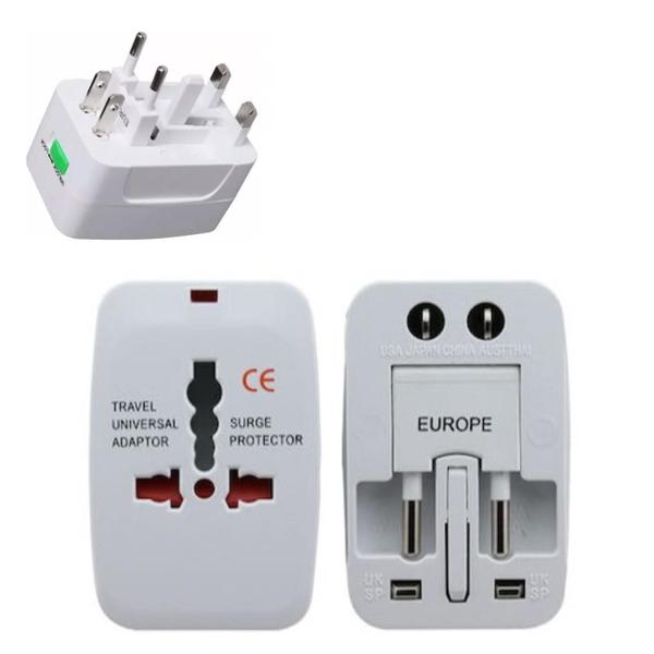 Imagem de Kit 6 Adaptadores Tomada Universal 150 Países Viagem Bivolt