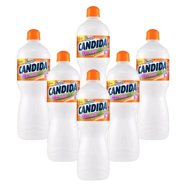 Imagem de Kit 6 Água Sanitária Super Cândida - Perfumada 1l