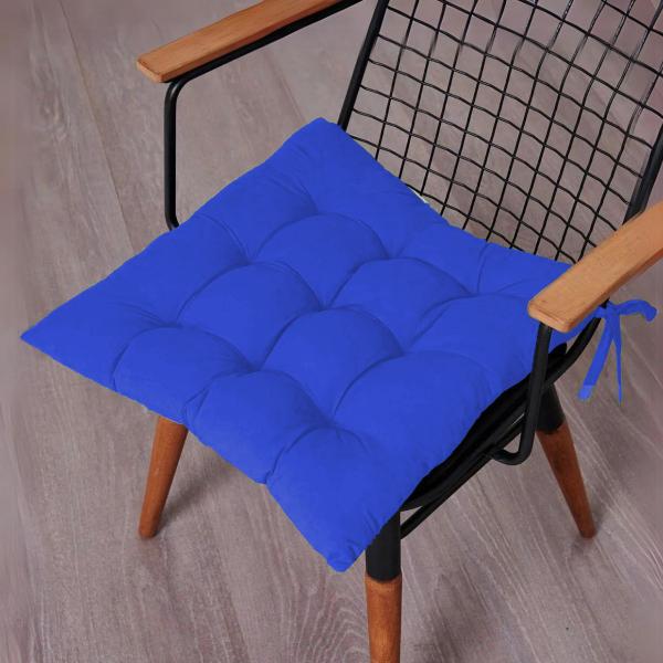 Imagem de Kit 6 Almofadas Futon Confortável P/ Cadeiras Assento Decorativo 40x40