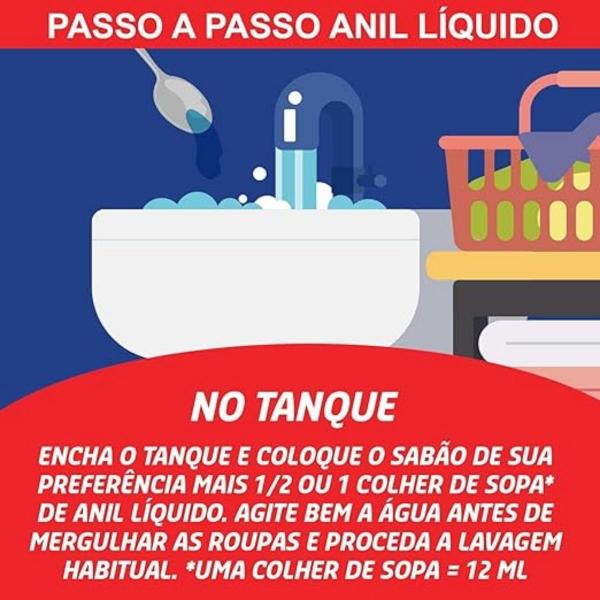 Imagem de Kit 6 Anil Líquido Colman Branqueador E Brilho Roupa 200ml