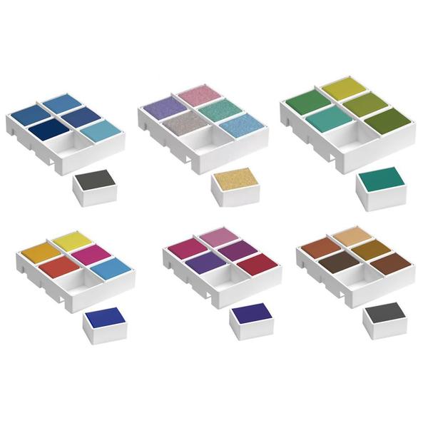 Imagem de Kit 6 Aquarela Pastilha Matiz - 36 Cores - Artools