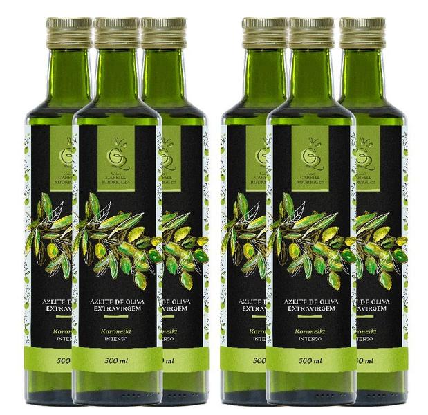 Kit 6 Azeites Casa Gabriel Rodrigues Koroneiki 500ml Imagem de Kit 6 Azeites Casa Gabriel Rodrigues Koroneiki 500ml