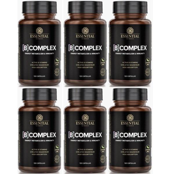 Imagem de Kit 6 B Complex Essential Nutrition - 120 Capsulas Sem Sabor