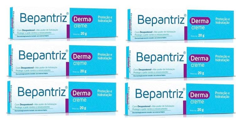 Imagem de Kit 6 Bepantriz Derma Creme Hidratante 20g