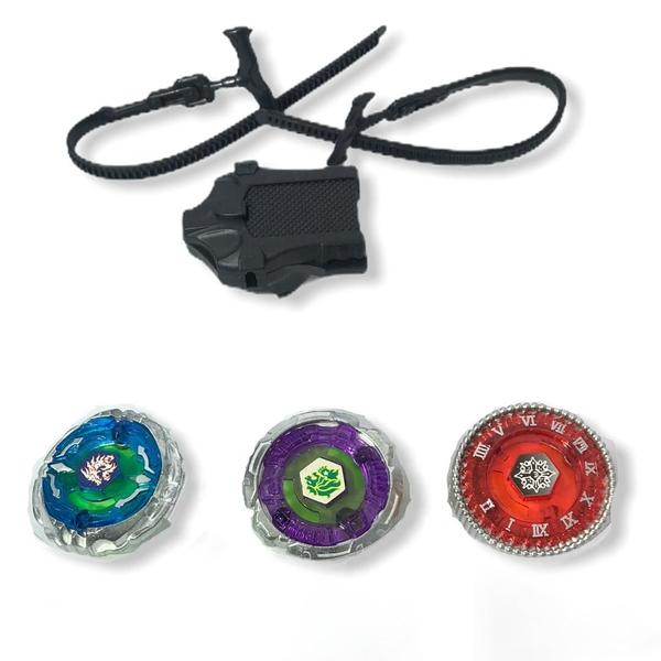 Imagem de Kit 6 Beyblade Pião Tornado Metal Fusion + 4 Lançadores + Maleta