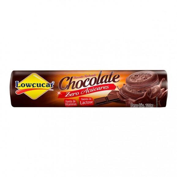 Imagem de Kit 6 Biscoito Recheado Zero Açúcares Sabor Chocolate 120g