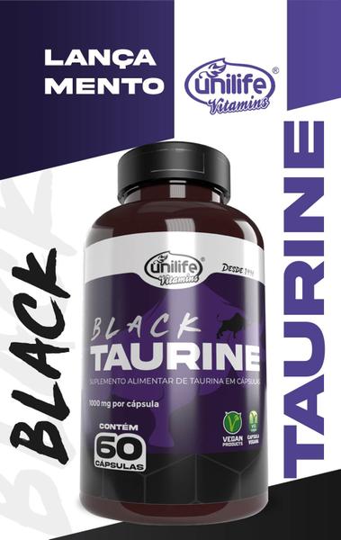 Imagem de KIT 6 BLACK TAURINE - 60 Cápsulas 1000mg UNILIFE