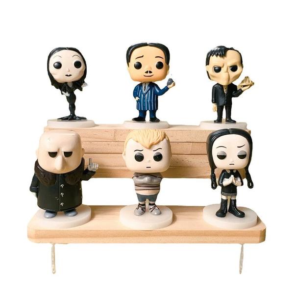 Imagem de Kit 6 bonecos familia addams wandinha mortiça miniaturas pvc