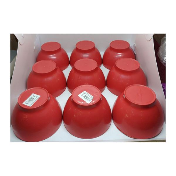 Imagem de Kit 6 Bowl Cumbuca P/ Sopas Caldos Sobremesa Plástico 700 Ml Vermelho