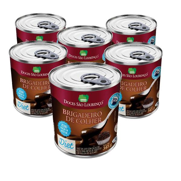 Kit 6 Brigadeiro De Colher Diet São Lourenço 345G Imagem de Kit 6 Brigadeiro De Colher Diet São Lourenço 345G