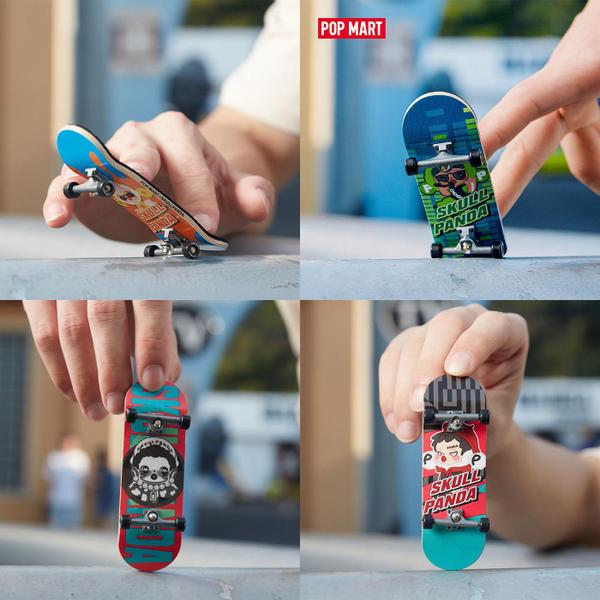 Imagem de Kit 6 Brinquedo Skate De Dedo Com Lixa Tech Fingerboard Mini