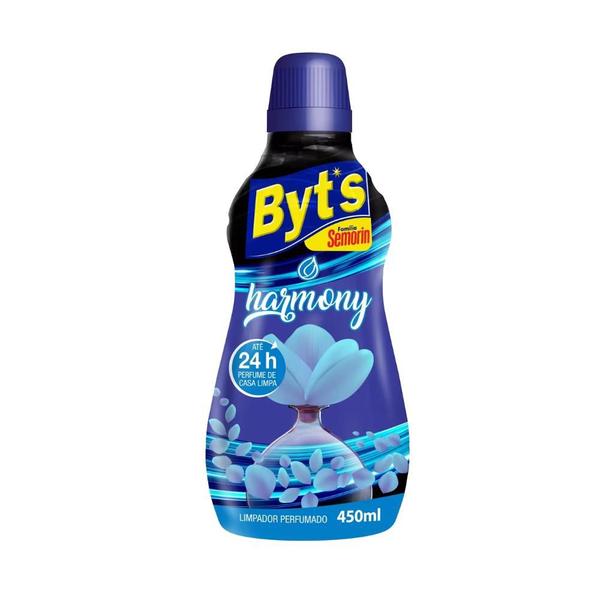 Kit 6 Byts Limpador Perfumado Harmony 450ml 24h de perfume - Semorin Imagem de Kit 6 Byts Limpador Perfumado Harmony 450ml 24h de perfume