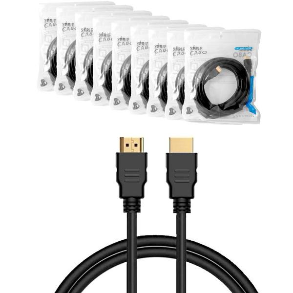 Imagem de Kit 6 Cabos HDMI Reforçado 3 Metros 1.4 It Blue Atacado Revender