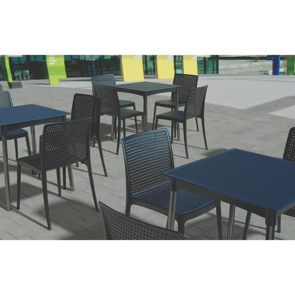 Kit 6 cadeiras plastica monobloco isabelle amarela tramontina Imagem de Kit 6 cadeiras plastica monobloco isabelle amarela tramontina