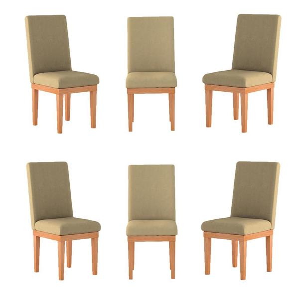 KIT 6 Cadeiras Reforçadas para Mesa de Jantar Balaqui Decor - B BALAQUI DECOR Imagem de KIT 6 Cadeiras Reforçadas para Mesa de Jantar Balaqui Decor