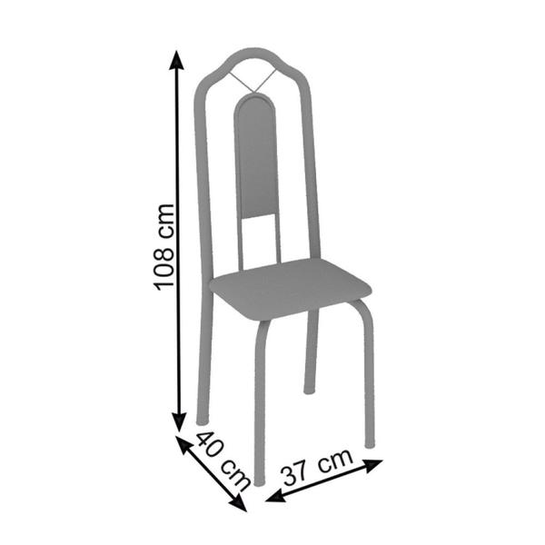 Imagem de Kit 6 Cadeiras Tubular Bianca Soma Móveis