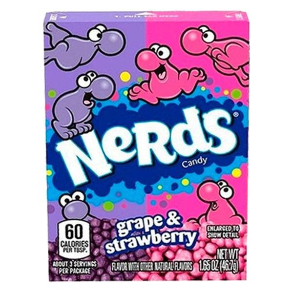 Imagem de Kit 6 Caixas Bala U.S.A. Nerds Grape Strawberry 46,7G