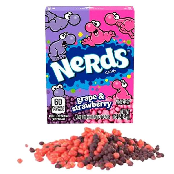 Imagem de Kit 6 Caixas Bala U.S.A. Nerds Grape Strawberry 46,7G