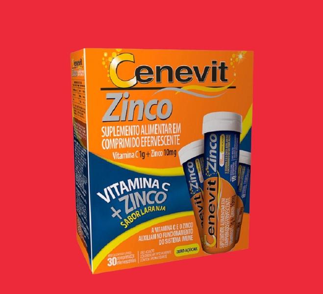 Imagem de Kit 6 caixas Cenevit Zinco 1g 30 Comprimidos Efervescentes - Legrand