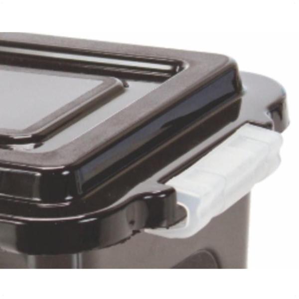 Kit 6 Caixas Organizadoras Black 17 L Com Tampa E Travas - Ercaplast Imagem de Kit 6 Caixas Organizadoras Black 17 L Com Tampa E Travas