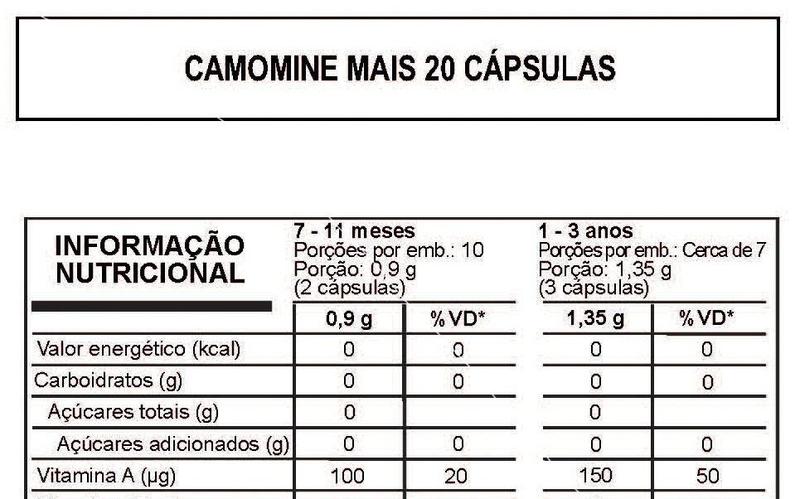 Imagem de Kit 6 Camomine Mais Vitaminas Nova Embalagem - Arte Nativa