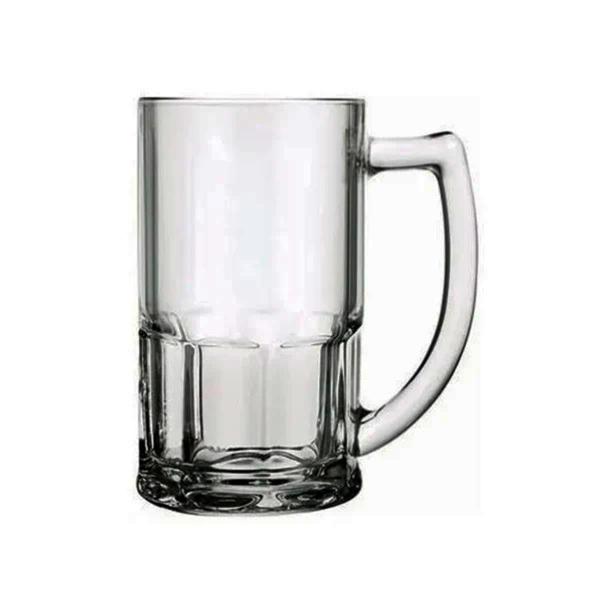 Imagem de Kit 6 Caneca De Chopp Cerveja 340ml Vidro Resistente Premium